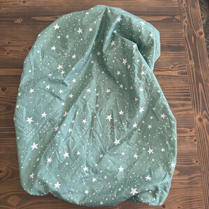 Peanutshell Teal White Star Fitted Change Pad Cover Baby Nursery